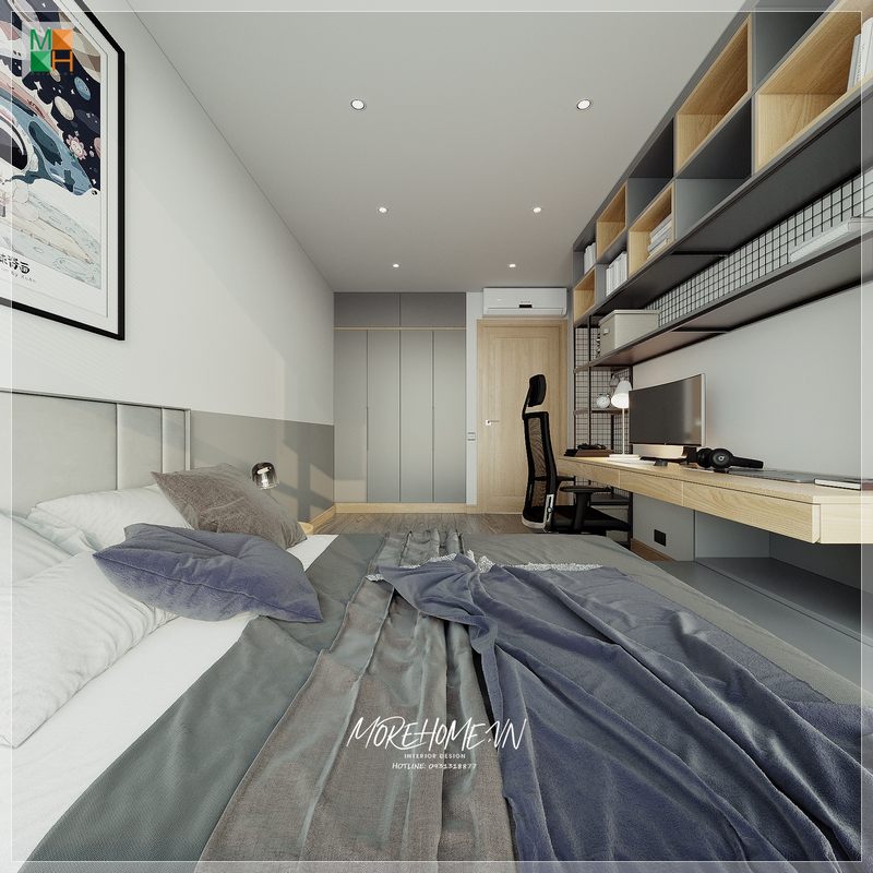 giường ngủ bọc nỉ